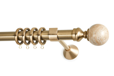 Anartisi Κουρτινόξυλο Φ25 'Marble Collection' Lithos Oro Mat/Honey